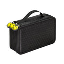 Women Girls Makeup Cosmetic Storage Makeup Brush Holder 3 Layers Capacity Kids Pencil Pen Case Travel Bag Gift Black