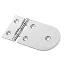 Short Round Side Marine 316 Stainless Steel Boat Door Hatch Hinge 127 X 65mm