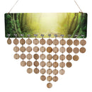 Forest Printed Reminder Calendar Wooden Plaque Wedding Birthday Party Sign