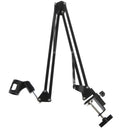 Microphone Arm Stand , Adjustable Microphone Suspension Boom Scissor Arm Stand with Table Mounting Clamp Suitable for Radio Broadcasting Studio, Voice-Over Sound Studio, Stages, and TV Stations