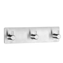 3 Hooks Wall Hanger Stainless Steel Coat Hat Clothes Robe Holder Rack Hook Storage Holder