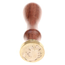 Retro Sealing Wax Stamp Wax Seal Wood Handle Metal Head for Art Crafts Decor