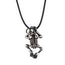 Vikings Skeleton Skull Pendant Necklace Norse Nordic Jewelry Vintage Gift