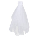Fashionable 2 Layers Tiers Small Beads Charms Bridal Veil with Comb Bridal Wedding Clothing Accessory Wedding Outfit Accessory White