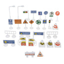 Children's Educational Toys Plastic Traffic Parking Road Street Safety Sign