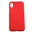 360 Degree All-round Protective Slim Fit Case Cover with Tempered Glass Screen Protector Skin for Apple iPhone X 5.8inch Red