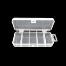 Plastic Fishing Tackle Box 5-slots Lures Storage Bait Case Tool Organizer