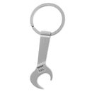 Creative Wrench Design Metal Club Bar Soda Bottle Opener Key Chain Kids Xmas Gift Silver