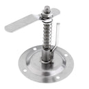 316 Stainless Steel Boat Flush Pull Hatch Latch with Lift Ring Handle - Silver