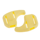 100 Pairs Comfortable Soft Silicone Anti Slip Eye Glasses Ear Hooks Grip Holder Kids Children Sports Accessory Yellow
