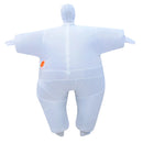 Funny Adult Inflatable Chub Costume Halloween Party Fat Suit Dress White