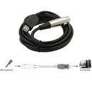 3Meter USB2.0 Microphone Cable USB Male To XLR Female Instrument Cable