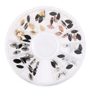 3D Acrylic Nail Art DIY Glitter Decoration Stickers Gold Silver