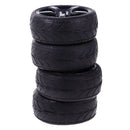 Pack of 4 Rubber Tyre Tyres Tires Wheel Rim Hex 12mm Fits for 1/10 RC Remote Controlled Racing Car 9077-6086