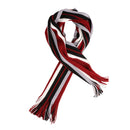 Wool Spinning Men Stripe Scarf Winter Fashion Matching Scarf Red