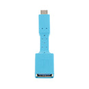 Micro USB Male to USB2.0 Female OTG Adapter For Samsung Android Phone Tablet Blue