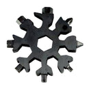 Set of 2 Snowflake Keyrings with Hexagonal Screwdriver
