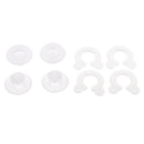 8 Pieces Plastic Clear Bed Sheet Quilt Cover Non-Slip Fixed Buckle Anti-Move Buckle Fixer Fasteners Accessories