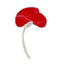 Fashion Poppy Brooches Costume Lapel Pin Broches Pin Women Jewelry Accessory