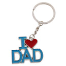 I Love Dad Pendant Key Ring Keychains Kids Xmas Gifts Keychain Kid Blue Red
