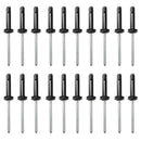 20 Pieces Aluminum Kayak Canoe Fishing Boat Tri-Grip Tri-Fold Rivets Mounting Tri Bulb Rivet