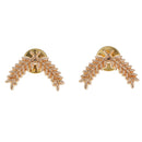 Punk Alloy Metal Carved Gold Wheat Women Shirt Clip Jewelry Collar Brooch Pin Tip