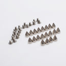 Pack of 20PCS Cone Spike With 20 Matching Screw for Punk Shoes Jacket Bracelet Goth Apparels Bags Clothing DIY Accessory