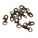 Pack of 10 Swivel Trigger Clip Lobster Clasp Snap Hook Key Ring Chain Findings 3.2cm