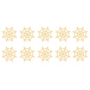 10pcs Unfinished Wooden Spider Web Cutout DIY Craft Halloween Embellishment