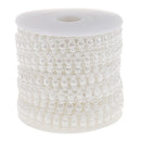 15m Pearl Beads Chain Ribbon Trim For Wedding Party Dress Decor Home Furnishing DIY White