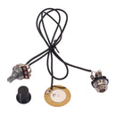 Pre-wired Piezo Guitar Pickup w/ Volume Control Knob for Cigar Box Guitar Parts