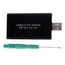 mSATA Enclosure to USB3.0 Support 5cm mSATA SSD External Adapter Case