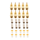 10pcs SMA Connector Male Plug Nut RF Coax Crimp for RG316 RG174 LMR100 Cable Right Angle Goldplated Wire Connectors