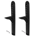 2 Pieces/ Set 18" Long Lightweight Black Nylon Sit-in & Sit-on Kayak Foot Brace Pedal with Screws