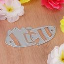 Cute Romantic Kissing Fish Steel Cutting Dies Stencil Scrapbooking Templates Embossing Card Decor Tools