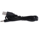 USB 2.0 Male to 3.5mm x 1.35mm 5V DC Power Supply Cable Barrel Connector Black
