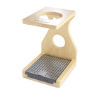 Wood Coffee &Tea Maker Dripper Stand Drip Station with Stainless Steel Plate