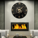 Home Decorative Wall Clock Silent Non-Ticking Quartz Battery Operated Clock Classic Retro Acrylic CD Design