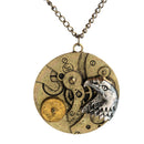 Vintage Gothic Steampunk Watch Gear Eagle Pendant Necklace Choker Long Chain