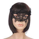 Stunning Gothic Black Lace One Side Chain Fringed Mask Ball Carnival Masquerade Eyemask Halloween Party Costume