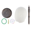 20 inch Canvas Foam Mannequin Head Wig Hat Making Glasses Display Holder With Stand