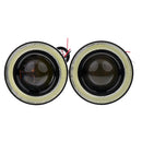 Universal Car 3.5'' Angel Eye Halo Ring LED COB Fog Driving Light Lamp White
