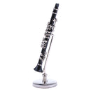 Handcrafted 19cm Copper Clarinet Model Instrument Collectibles Miniature Dolls Accessory Home Ornaments Children Gift