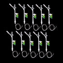 10x White Street Lamp Billboard Miniature Bonsai Garden PVC Flower Pot Decor