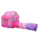 2-in-1 Kids Pop Up Tunnel Playhouse Tent Ball Pit Play Tent Indoor Outdoor Fun