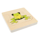 The Growth Process of Frog Jigsaw Puzzles Matching Toy for Kids Montessori Early Developing Toy