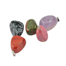 Natural Quartz Crystal Stone Gemstone Quartz Beads Pendants Charms DIY Jewelry 5Pcs Color Random