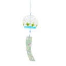 Japanese Culuture Glass Bells Furin Wind Chimes Home Hanging Decor Rabbit Pattern
