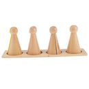 Wooden Round Head Cone Fraction Counting Number Maths Children Educational Toy