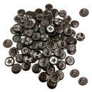 100 Pieces Coffee 2 Holes Wooden Buttons for Sewing and Craft 20mm